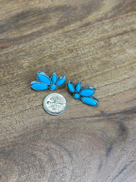 FAUX TURQUOISE EARRINGS