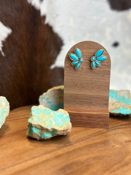 FAUX TURQUOISE EARRINGS