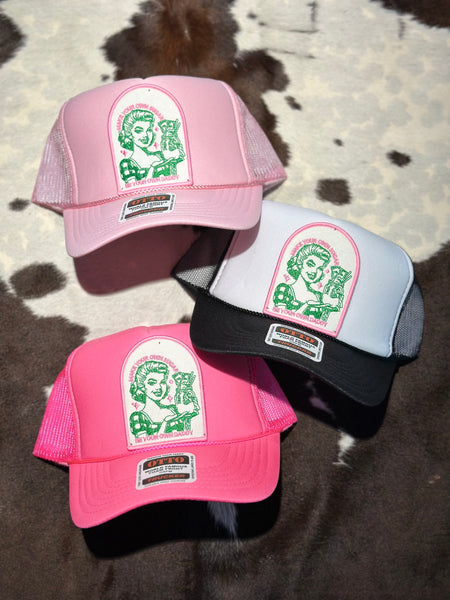 MAKE YOUR OWN SUGAR. BE YOUR OWN DADDY TRUCKER HAT