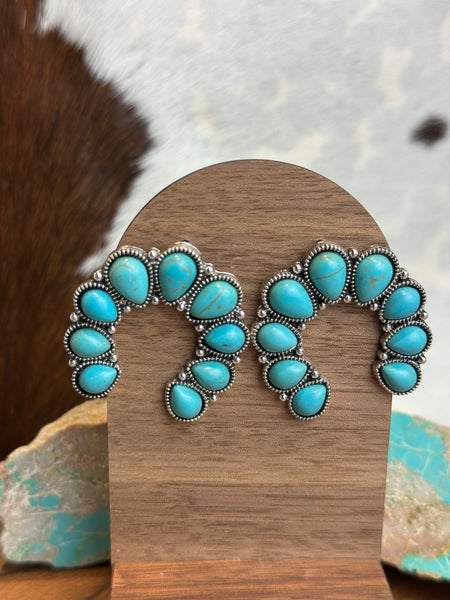 FAUX TURQUOISE EARRINGS