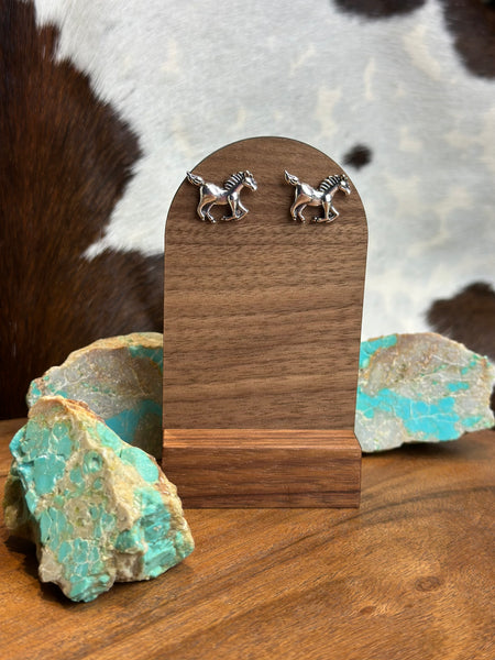 HORSE FAUX STUD EARRINGS