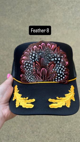 FEATHER BLACK SAILOR TRUCKER HAT