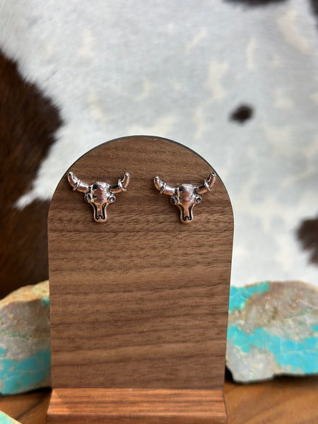 STEER HEAD FAUX EARRINGS