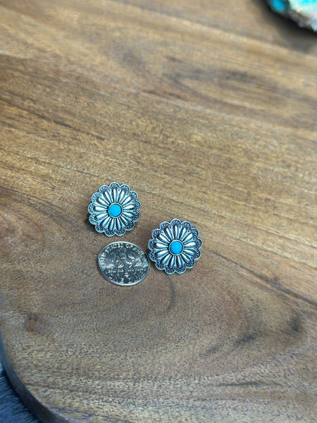 FAUX TURQUOISE EARRINGS