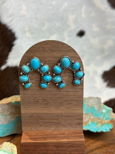 FAUX TURQUOISE EARRINGS