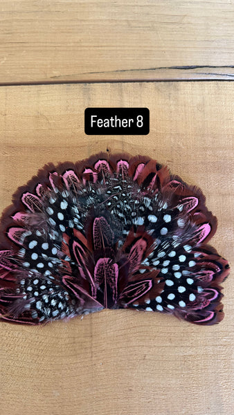 IRON ON FEATHER FANS FOR TRUCKER HATS AND COWBOY HATS