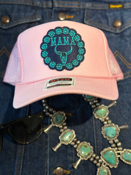 MAMA STEER HEAD TRUCKER HAT