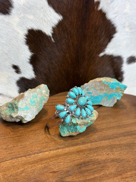 TURQUOISE FAUX CUFF