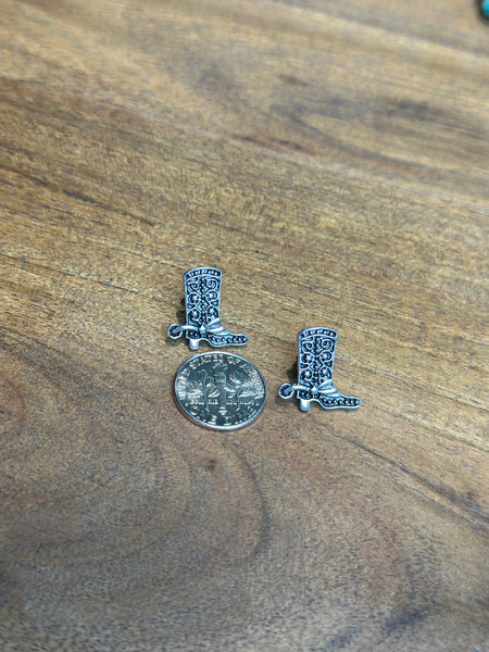 COWBOY BOOT FAUX STUD EARRINGS