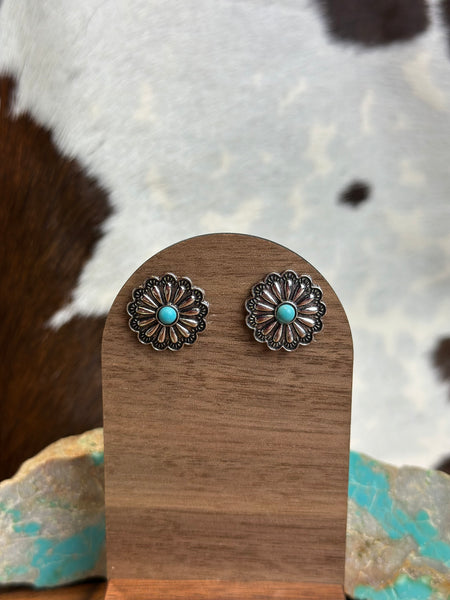 FAUX TURQUOISE EARRINGS
