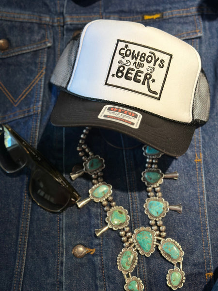 COWBOYS AND BEER TRUCKER HAT