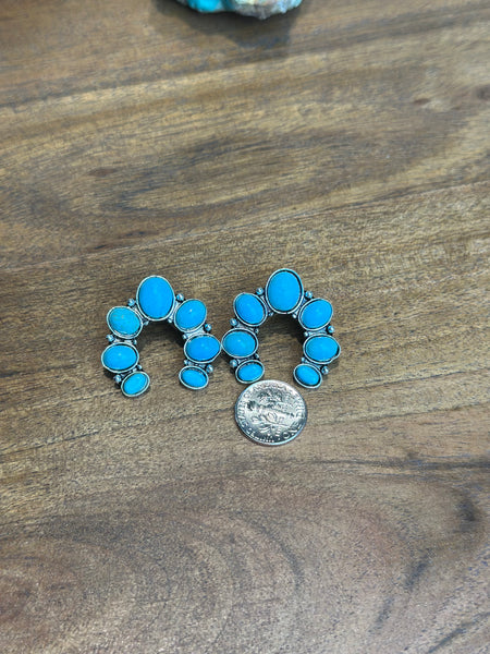 FAUX TURQUOISE EARRINGS