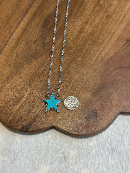 STAR FAUX TURQUOISE NECKLACE