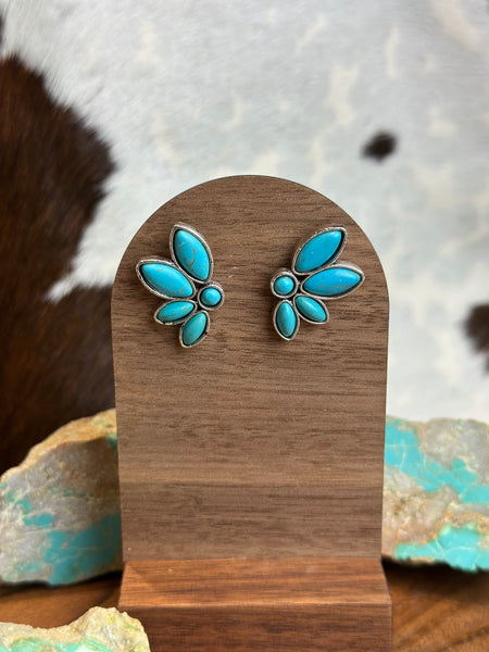 FAUX TURQUOISE EARRINGS