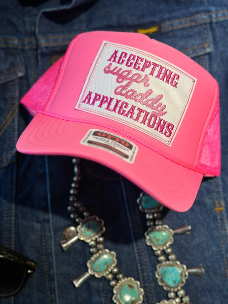 ACCEPTING SUGAR DADDY APPLICATIONS TRUCKER HAT