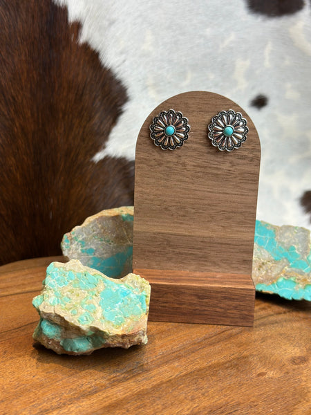 FAUX TURQUOISE EARRINGS